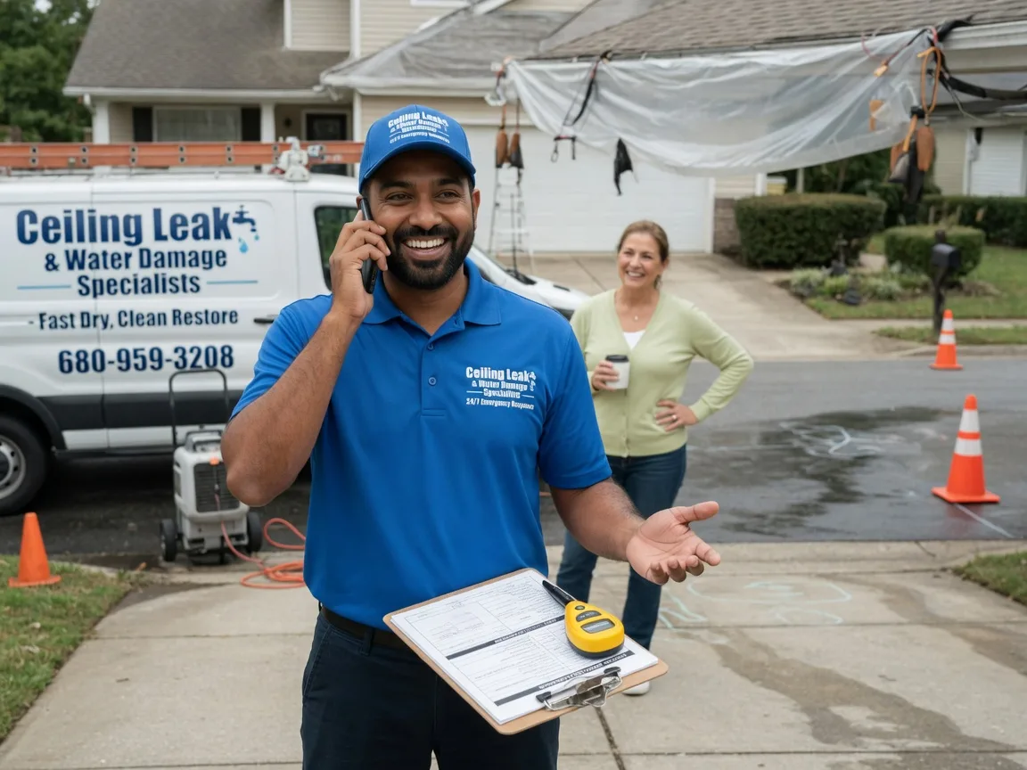 Ceiling Leak Cleanup Clearwater, KS FAQs